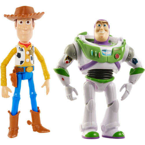 Disney and Pixar Toy Story 7-inch Woody and Buzz Action Figure Toys 2-Pack, Pizza Planet Adventure