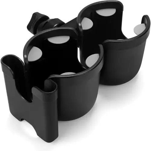 Accmor Stroller Cup Holder with Phone Holder, Bike Cup Holder, Universal Cup Holder for Uppababy Nuna Doona Strollers, 2-in-1 Cup Phone Holder for Stroller, Bike, Wheelchair, Walker, Scooter