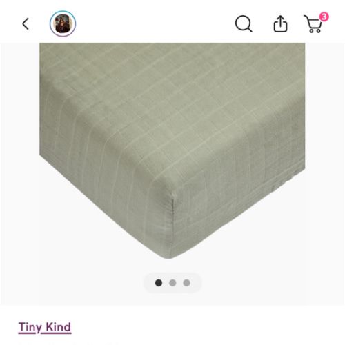 Tiny Kind Muslin Crib Sheet - Desert Sage