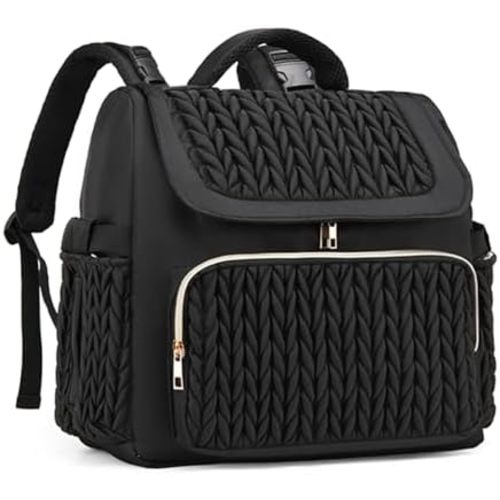 Diaper Bag Backpack,Baby Bag with Changing Pad,Travel Waterproof Diaper Bag Tote,Newborn Essentials Must Haves, Shower Gifts for boys & Girls, Black