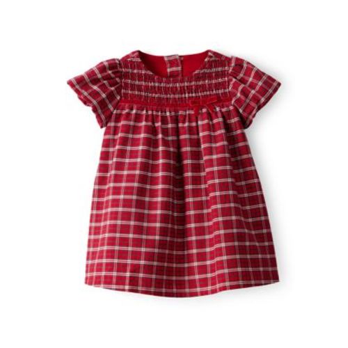 Baby Girls Plaid Printed Dress