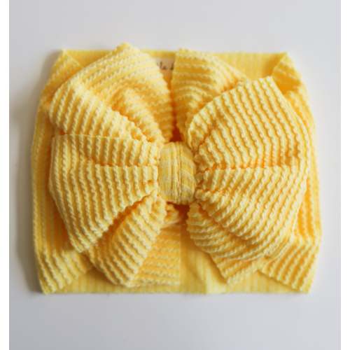 Yellow Cozy Ribbed Headwrap