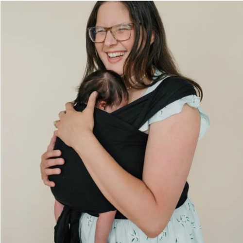 Nightfall Baby Wrap - Stylish Black Baby Carrier for Comfort & Support