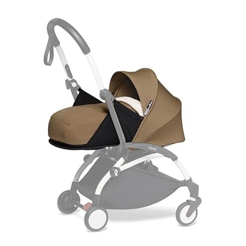 Babyzen YOYO 0+ Newborn Pack, Toffee - Includes Mattress, Canopy, Head Support & Foot Cover - Requires YOYO2 Frame (Sold Separately)