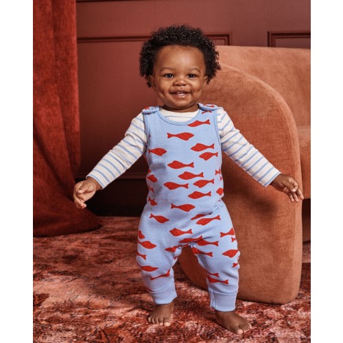 Baby Valentine's French Terry Overalls & Long Sleeve T-Shirt Set | Hanna Andersson