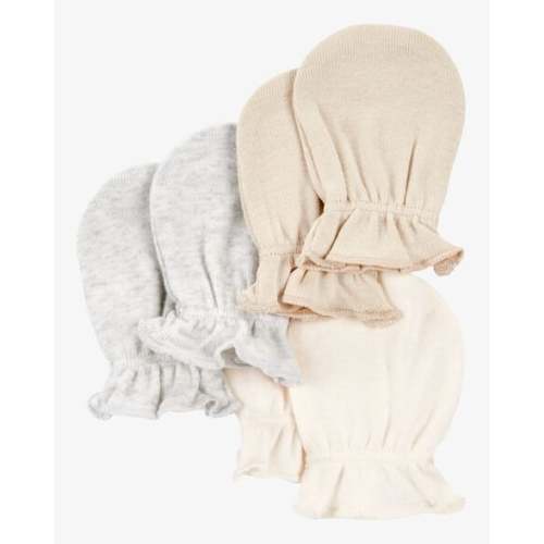 Baby 3-Pack Mitts - Ivory/Heather - Carter's | Carter's