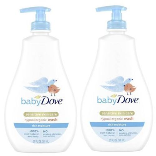 Baby Dove Rich Moisture Baby Wash & Shampoo 20 fl oz/2ct