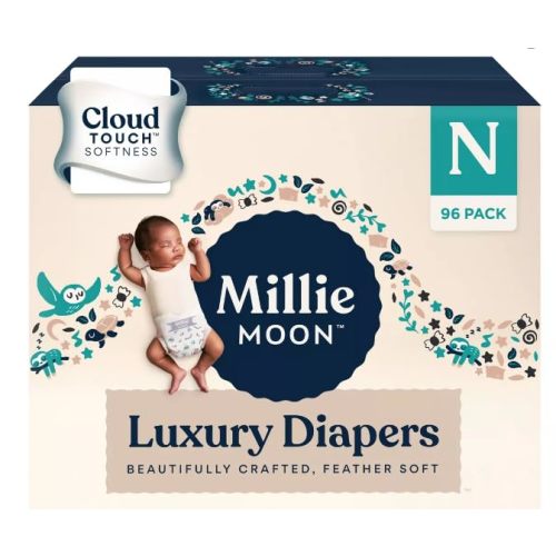 Millie Moon Luxury Diapers - Size- N- 96ct