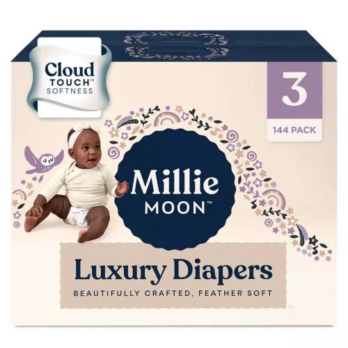 Millie Moon Mega Box Disposable Diapers - Size 3 - 144ct