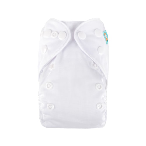 ALVABABY Newborn Cloth Diaper - Adjustable,Washable,Reusable Cloth Diaper with Pocket for Baby under 12lbs (SB09A White )
