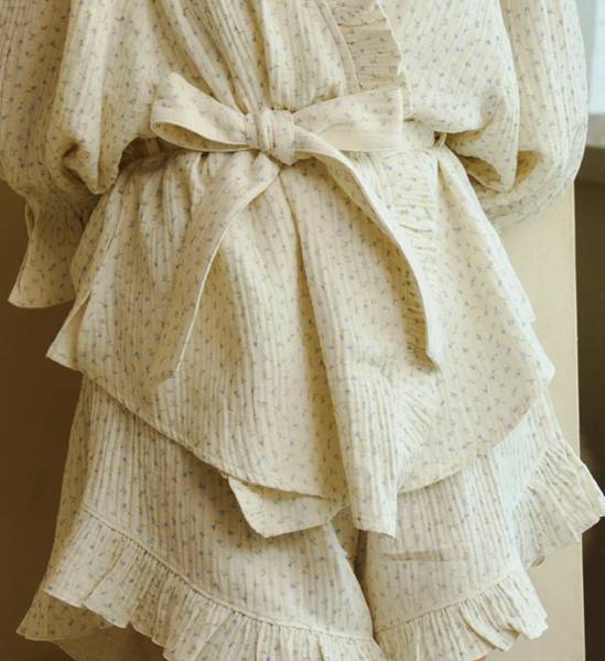 RUFFLED MUSLIN PJ SET
