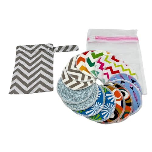 BEECO GIF2U Reusable Nursing Pads 14 Pack,Washable Breast Pads Breastfeeding Essentials,Newborn Necessities for Baby Boys and Girls,Postpartum Essentials for Mom,Super Soft & Absorbent
