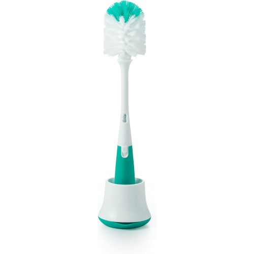 OXO Tot Bottle Brush with Nipple Cleaner and Stand - Teal, 1 Count (Pack of 1)