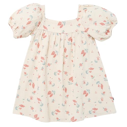 Modern Moments by Gerber Baby Girls' Dress with Puff Sleeves