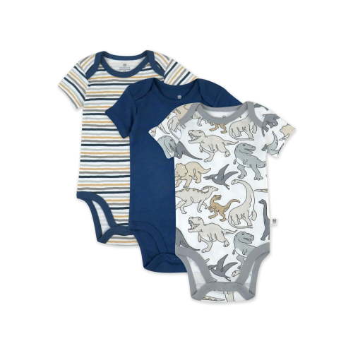 Honest Baby Clothing Organic Cotton Boy/Girl Short Sleeve Bodysuit Set, Newborn to 24M