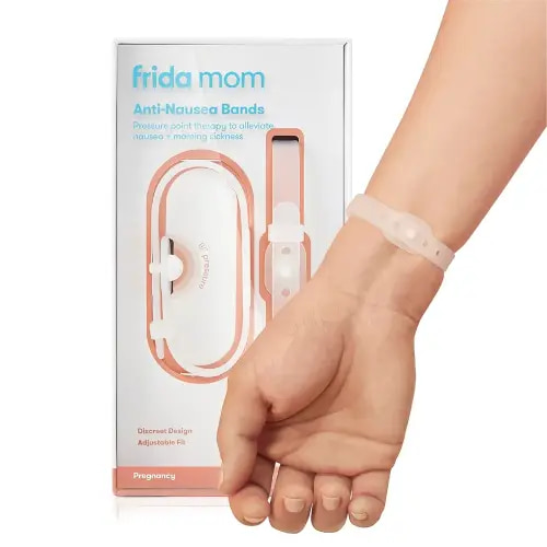 Frida Mom Nausea Bands for Morning Sickness Relief, 24/7 Support Through Pressure Point Therapy, Includes 2 Bands and Storage Case