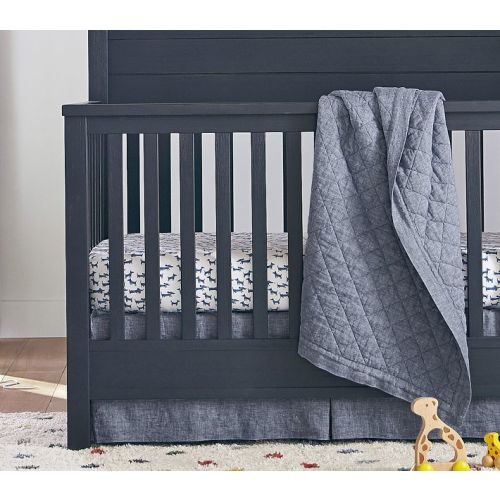 European Linen Crib Skirt