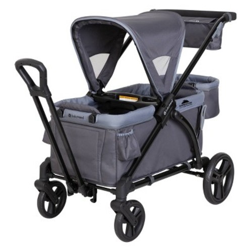 Baby Trend Expedition 2-in-1 Stroller Wagon Plus, Color: Ultra Gray
