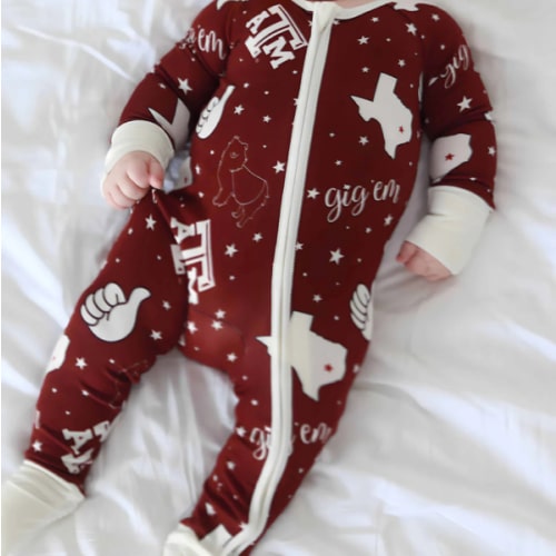 Texas A&M Convertible Footie Sleeper
