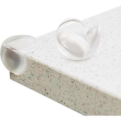 Bebe Earth Baby Proofing Corner Protectors, 24 Furniture Corner Guards Bumpers for Table - Clear Child Safety Protector for Home, New Parents and Couples
