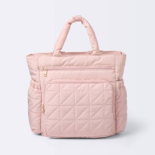 Quilted Diaper Backpack Tote - Black - Cloud Island™