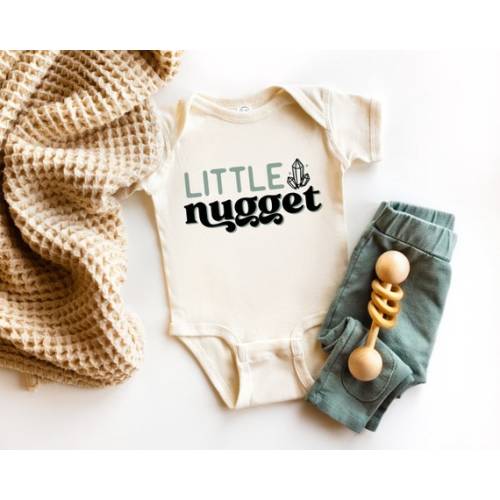 Little Nugget Little Nugget Baby Bodysuit Crystal Baby Gift - Etsy