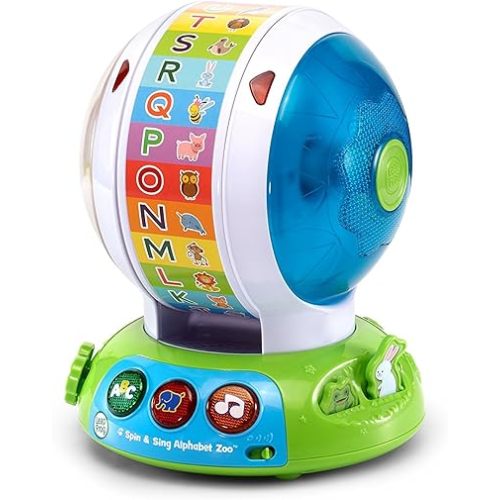 LeapFrog Spin and Sing Alphabet Zoo for ages 6 months to 36 months, Blue