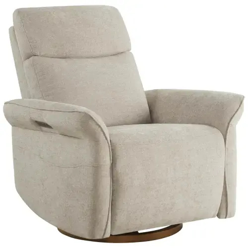 Vinca Power Swivel Nursery Glider Recliner with Power Lumbar & Headrest