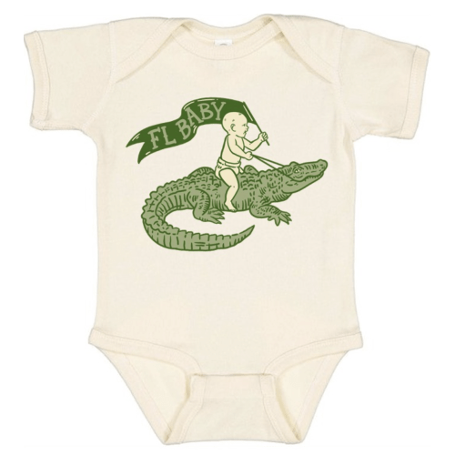Florida Baby Onesie by Freehand Goods | Artwork by V. Steiner