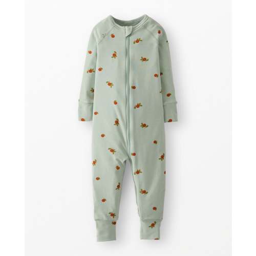 Clementine on seafoam HannaSoft™ Stretch Sleeper 3-6M