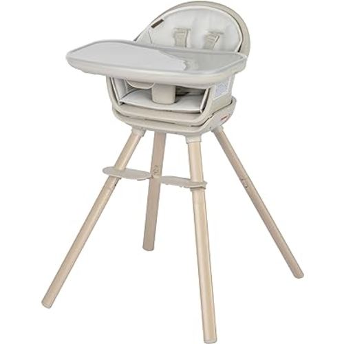 Maxi-Cosi Moa 8-in-1 High Chairs for Babies and Toddlers, Machine Washable Infant High Chair, Compact, Convertible High Chair Lightweight Design, Classic Oat