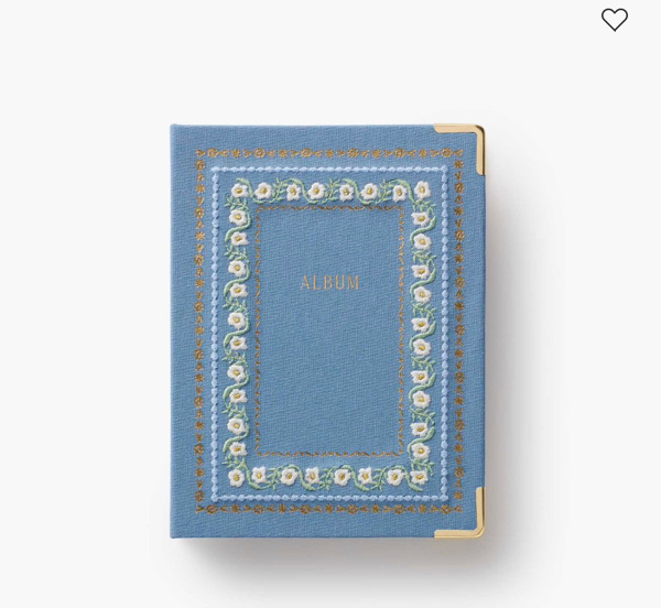 Embroidered Small Photo Album - Delphine