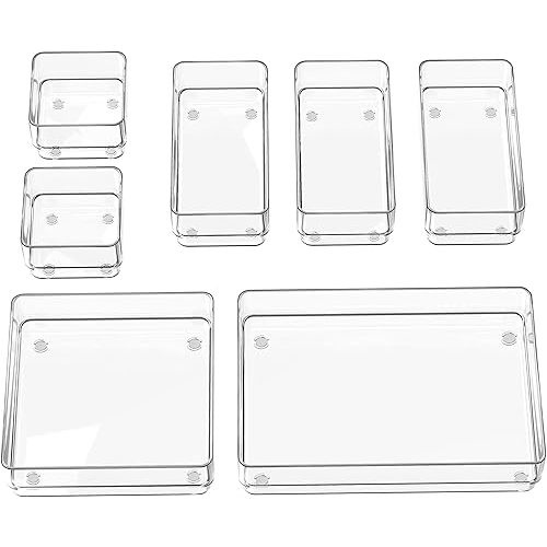 SMARTAKE 7-Piece Drawer Organizer