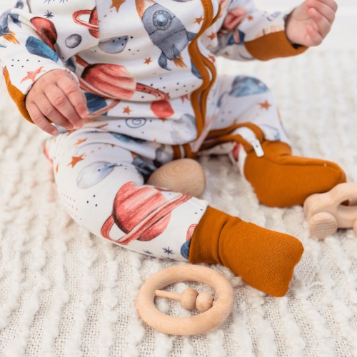Baby Two-Way Zip Sleepsuit - Bamboo & Organic Cotton with Foldover Socks & Mitts - 3-Pack Astronomical Bundle – GrowGrows