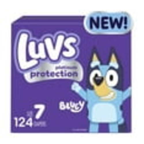 Luvs Platinum Protection Baby Diapers, Size 7, 124 Count (Select for More Options)