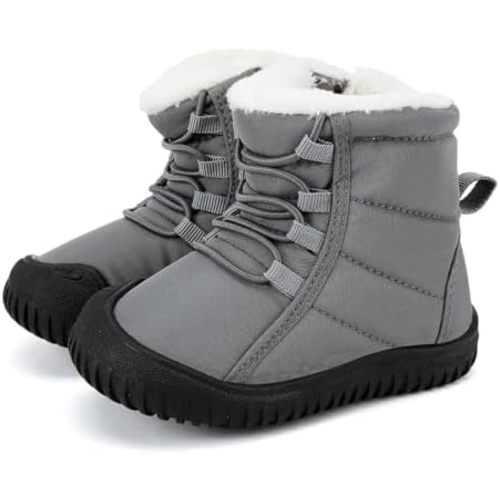 BMCiTYBM Toddler Baby Snow Boots Winter Shoes Boys Girls Cold Weather Baby Faux Fur Shoes