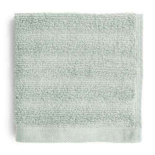 Mainstays Performance Textured Washcloth, 12" x 12", Soft Sea