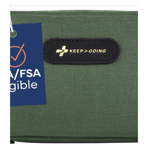 Keep Going Travel First Aid Kit for Kids – 130 Pc. for Car, Purse, Diaper Bag, Backpack, & Suitcase, with Latex-Free Bandages – 7 x 5 x 2 in. Travel First Aid Kit TSA-Approved