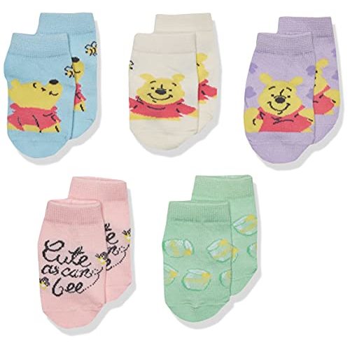WINNIE THE POOH Baby 5 Pack Shorty Socks