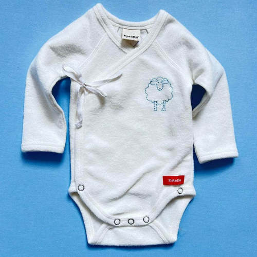 Little Lamb Embroidered Kimono