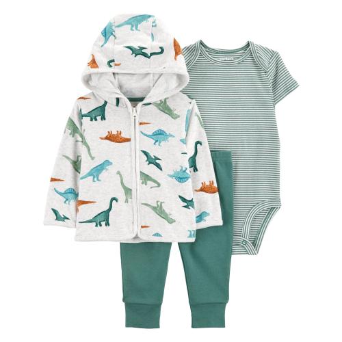 Carter's Child of Mine Baby Boy Cardigan Outfit Set, 3-Piece Sizes,Newborn-24 Months