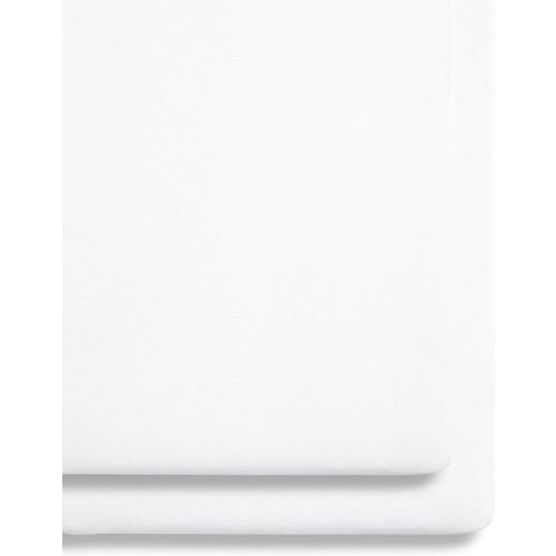 Snuz Baby Crib Sheets - Fits SnuzPod 3, 5 & Studio, 100% Jersey Cotton Baby Bassinet Sheets, Machine Washable, Tumble Dryer Safe, Breathable, Universal Fit 17”x31”, 2 Pack, White