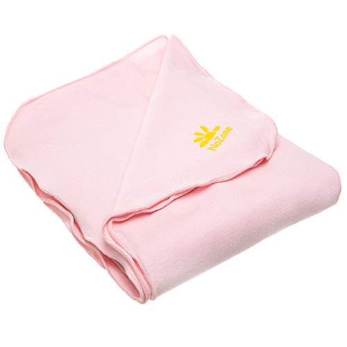 Nozone Baby Blanket, Sun Protective, Soft Rayon from Bamboo, UPF 50+ in Mellow Rose