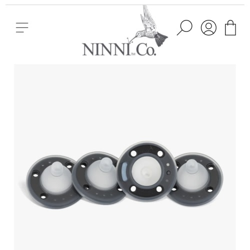 Ninni Pacifier Onyx 4 Pack