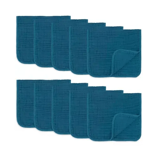 Muslin Burp Cloths, Pack of 10