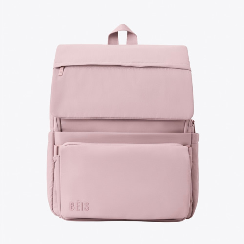BÉIS 'The Ultimate Diaper Backpack' in Atlas Pink - Best Pink Backpack Diaper Bag