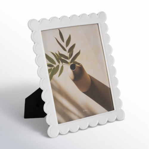 Birch Lane™ Lilly 8X10 Scallop Edge Photo Frame, White | Wayfair