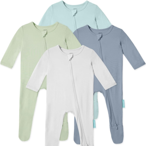 Amazon.com: PurComfy Baby Zipper Footie Pajamas, Supersoft Bamboo Rayon Baby Footed Pjs Boy Girl 6-12 Month Coverall Sleepers: Clothing, Shoes & Jewelry