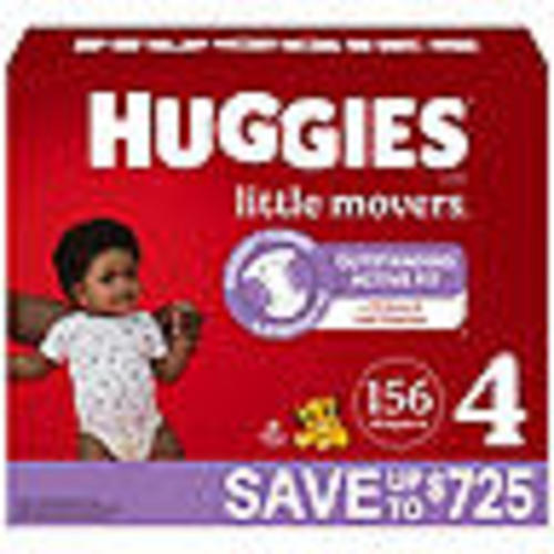 Huggies Little Movers Baby Diapers, Sizes 3-8 - Sam's Club
