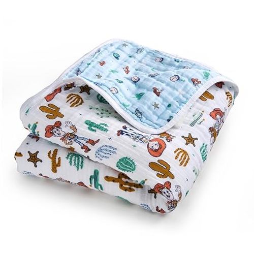 aden + anais Essentials Cotton Muslin Blanket Toy Story, Woody and Friends